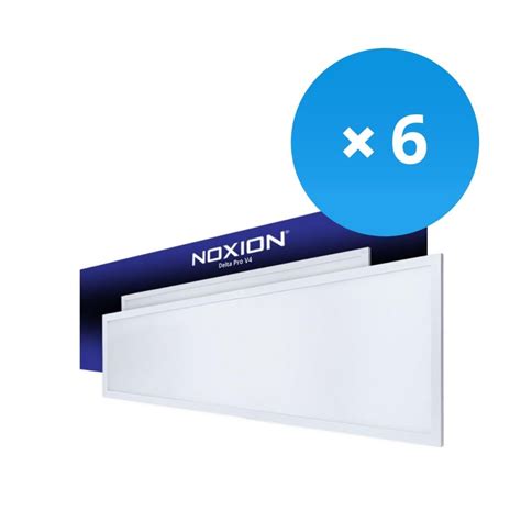 Lot X Noxion Panneau Led Delta Pro V Aluminium M Tal Blanc W Lm