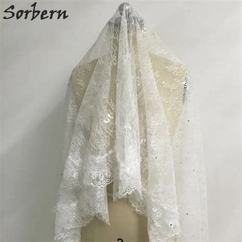 Vintage Lace Cathedral Wedding Veil For Bride 3 Meter Long Cathedral Veils With Crystals