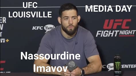 Nassourdine Imavov UFC Louisville Media Day Connonier Vs Imavov