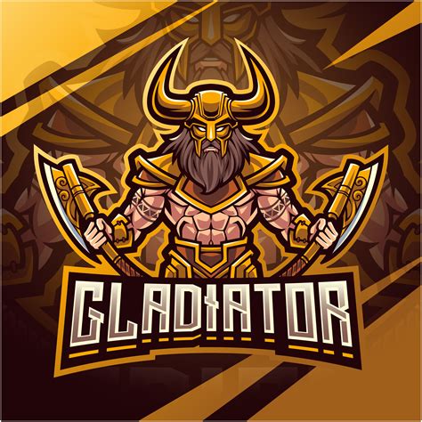 Gladiator Esport Mascot Logo Design By Visink Thehungryjpeg