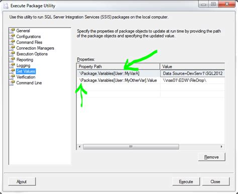 How To Set Variables Using The SSIS Execute Package Utility SQL DB Pros