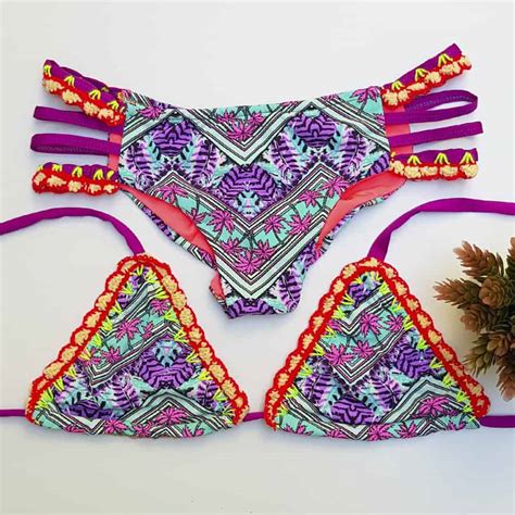 Traje De Ba O Tejido En Crochet Talla M Bikini Somos Coquetas