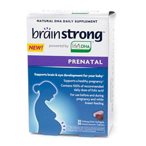 Brainstrong Prenatal Multivitamin Plus Dha Tablets And Liquid Gels 30