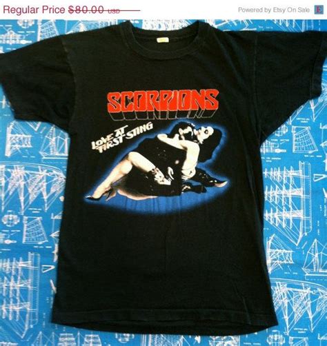 Vintage Scorpions Love At First Sting Tour 1984 Concert Etsy Concert Tshirts Vintage