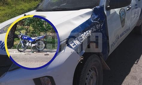 Salado Motociclista Impacta Con Patrulla Policial En Choluteca Hch Tv