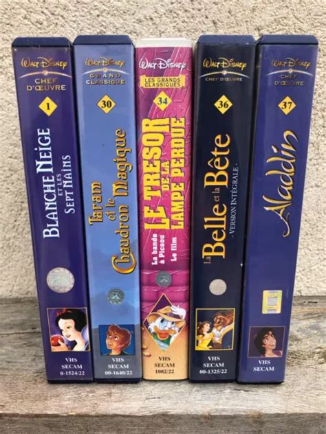 Vhs Walt Disney Lot De Cassettes Eur Picclick It