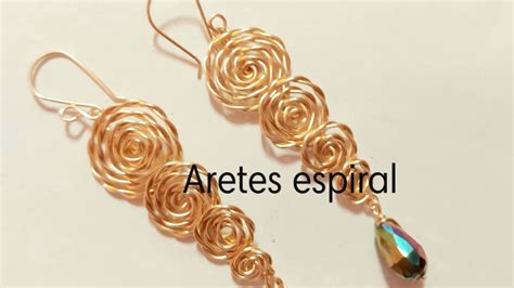 Aretes Espiral Alambrismo Youtube