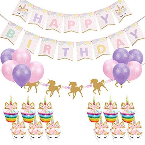 Buy Unicorn Happy Birthday Party Banners Set Unicorn Themed Party