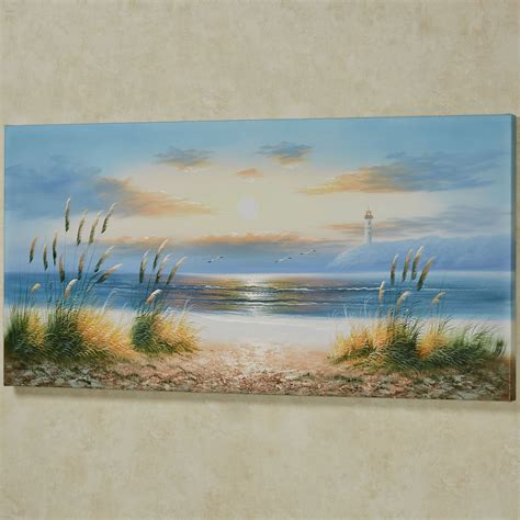 Coastal Retreat Handpainted Canvas Wall Art