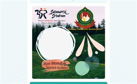 15 Link Twibbon HUT Sulsel 2021 PNG Pasang Template Foto Tema Hari