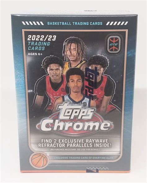 2022 23 Topps Chrome Overtime Elite OTE Basketball Blaster Box New