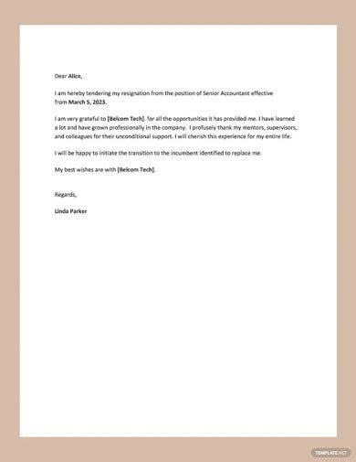 47 Resignation Letter Templates Free Word Excel Pdf Ipages