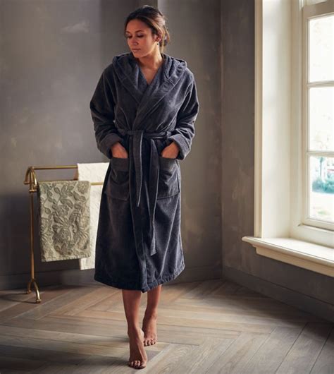 Rituals UAE Super Smooth Cotton Bathrobe Women L Charcoal Grey