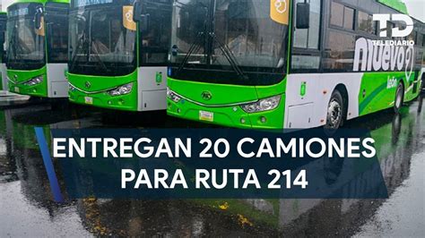 Entregan 20 camiones para Ruta 214 en Nuevo León YouTube