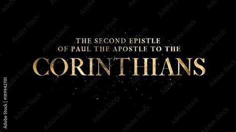 The Second Epistle Of Paul The Apostle To The Corinthians Alpha