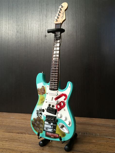 Green Day Billie Joe Armstrong Signature Bj Blue Mini Guitar Etsy