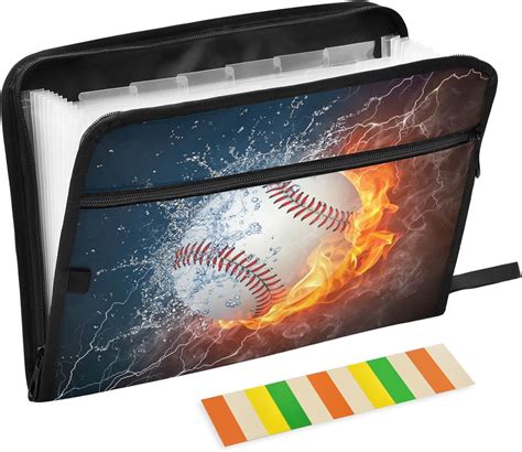 Amazon Gredecor Baseball Ball In Fire And Water Expanding File