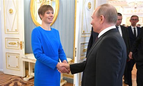 A Controversial Visit President Of Estonia Meets With Putin At The