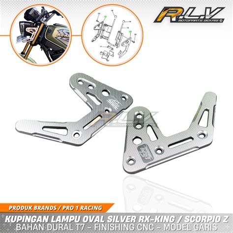 Jual Bracket Breket Dudukan Kuping Lampu Depan Rx King Rxking Rxk Merk