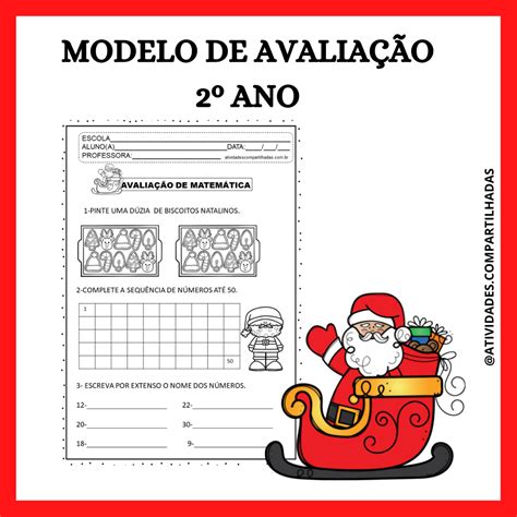 Modelo De Avalia O Ano Atividades Compartilhadas