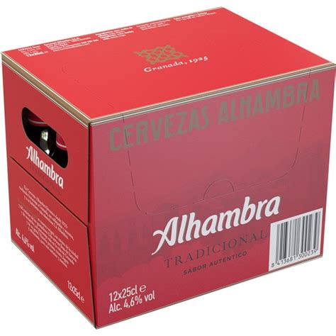 Comprar Cerveza Rubia Tradicional Pack Botellas Cl Alhambra