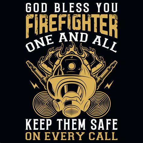 Firefighter tshirt design 22579494 Vector Art at Vecteezy