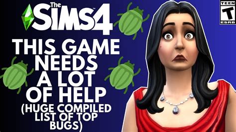 MEGA Bug List Sims 4 Live Mode YouTube