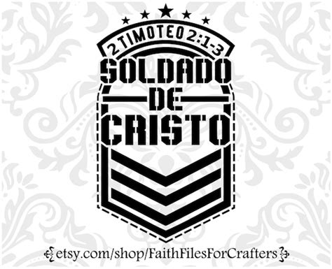 Soldado De Cristo Svg Timoteo Svgcamisa Cristiana Etsy