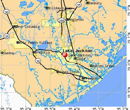 Lake Jackson Texas Map | secretmuseum