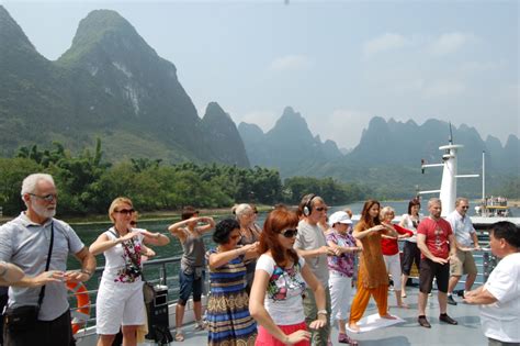 Qi Gong Practice On Cruise Boat Blue Mountain Feng Shui Institute