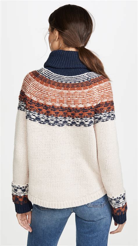 Brookdale Fair Isle Turtleneck Sweater Editorialist