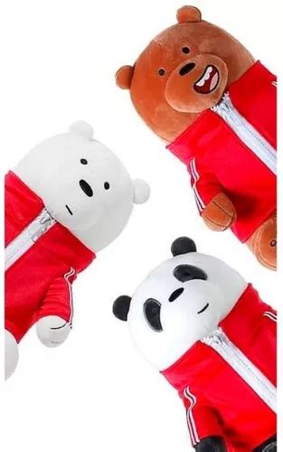 Original We Bare Bears Peluches Con Chaqueta Roja 28cm Envío gratis