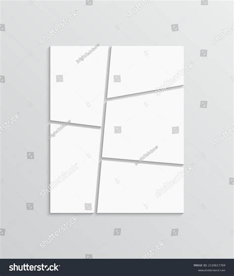 Collage Grid Moodboard Template Photo Mood Stock Vector Royalty Free