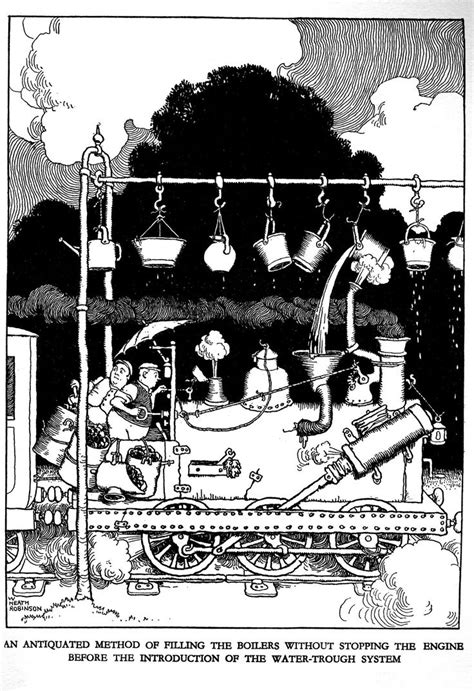 W Heath Robinson Railway Ribaldry 1935