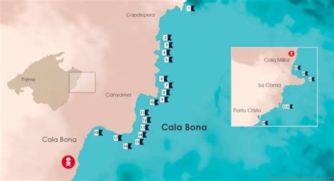 All You Need To Know About Map Of Cala Bona Mallorca Travelsfinders