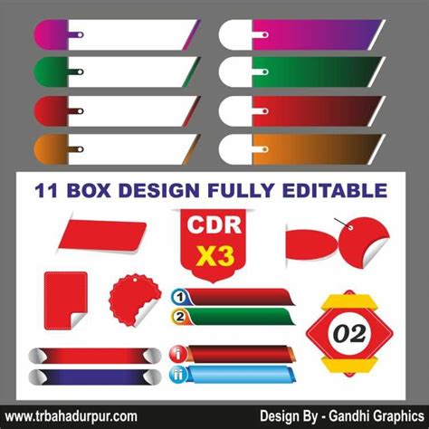 11 BOX DESIGN CDR - X3 FULLY EDITABLE