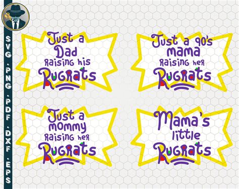 Just A S Mama Raising Her Rugrats Svg Rugrats Svg Etsy Australia