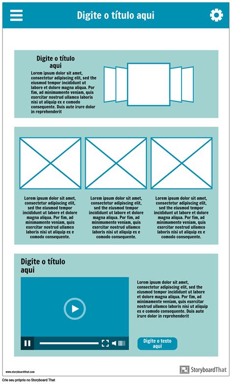 Wireframe UI 3 Storyboard Por Pt Examples