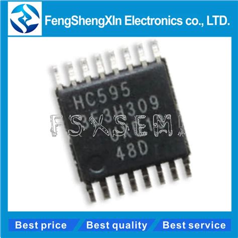 10pcs/lot 74HC595PW 74HC595 HC595 serial or parallel out shift register ...