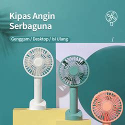 Promo KIVEE Kipas Angin Portable Mini Fan 1200 MAh Kipas 3 Speed Quiet