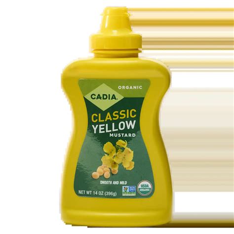 Classic Organic Yellow Mustard 14 Oz Cadia®