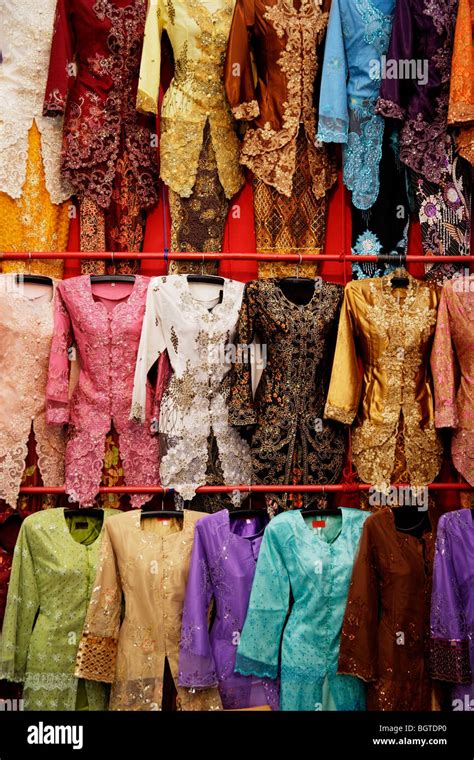 Traditional Malaysian Attire For Women Baju Kebaya Stock Photo Alamy