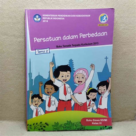 Jual Buku Tematik Terpadu SD MI Kelas VI Tema 2 Persatuan Dalam