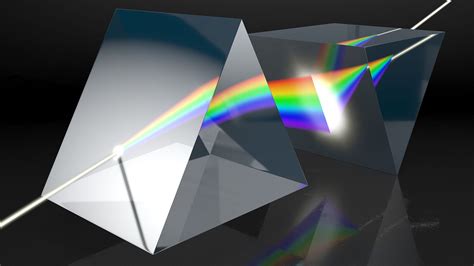 Inverted Prisms Light Spectrum Recombination D Model Ds Blend