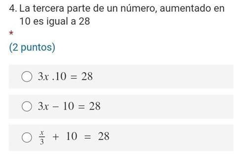 La Tercera Parte De Un N Mero Aumentado En Es Igual A Brainly Lat