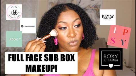 Full Face Sub Box Makeup Boxycharm Ipsy Chic Beauty Box And More