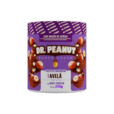 Pasta de Amendoim 250g Avelã Whey Dr Peanut OtimaNutri