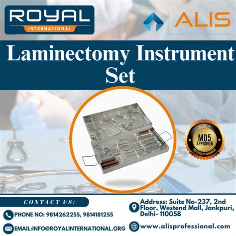 Alis Steel Laminectomy Instrument Set At Rs 170000 In Jalandhar ID