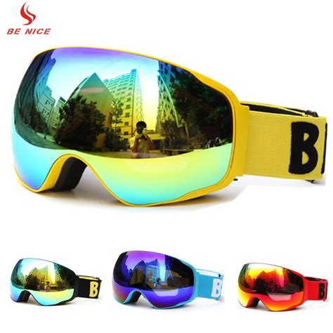 New Coming Benice Ski Goggles Double Uv400 Anti Fog Big Ski Mask