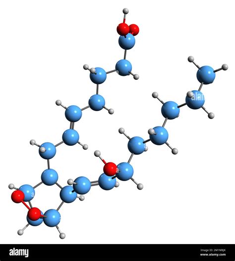 3d Image Of Prostaglandin H2 Skeletal Formula Molecular Chemical